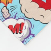 Grappig strip patroon fleece deken (Hoek)