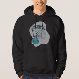 Grappig stripfiguur met muiscursor hoofd hoodie