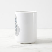 Grappig stripfiguur met muiscursor hoofd koffiemok (Center)