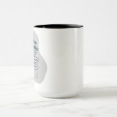 Grappig stripfiguur met muiscursor hoofd mok (Midden)