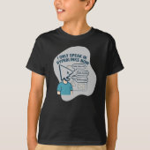 Grappig stripfiguur met muiscursor hoofd t-shirt (Voorkant)