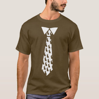Grappig Stropdas met Rabbits Silhouette Bunny Love T-shirt