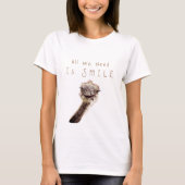 Grappig struisvogel T-shirt - aangepaste tekst (Voorkant)