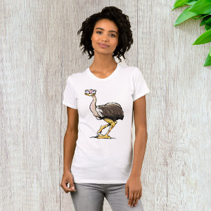 Grappig struisvogel vrouwen T-shirt