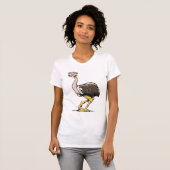 Grappig struisvogel vrouwen T-shirt (Voorkant volledig)