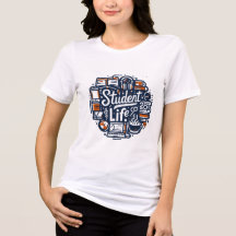 Grappig Student Life Shirt - Terug naar School Ess
