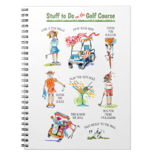 Grappig 'Stuff to Do on the Golf Course' Notitieboek
