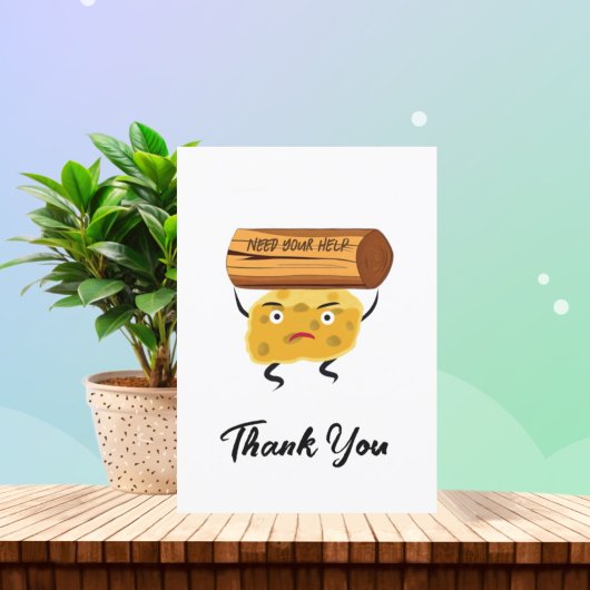 Grappig stuk kaas feestdagenkaart