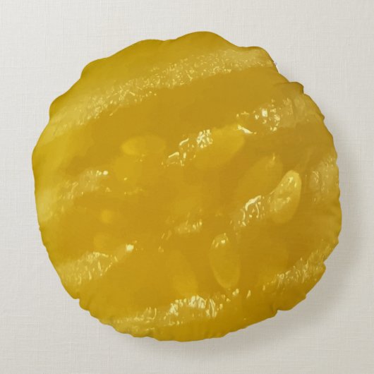 Grappig stukje augurk rond kussen (Achterkant)