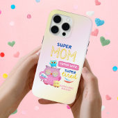 Grappig super mam, vrouw, super vermoeide Moederda Case-Mate iPhone Case