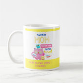 Grappig super mam, vrouw, super vermoeide Moederda Koffiemok (Links)