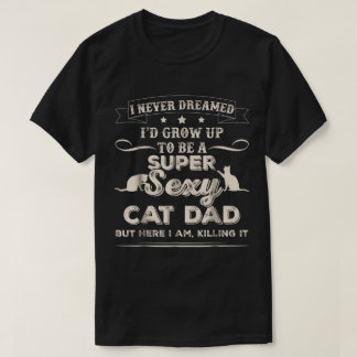 Grappig Super Sexy Kattenvader Design T-shirt