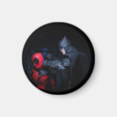 Grappig superheldendesign magneet (Voorkant)