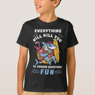 Grappig Surfen Avontuur Haaien Liefhebber Zomer T- T-shirt