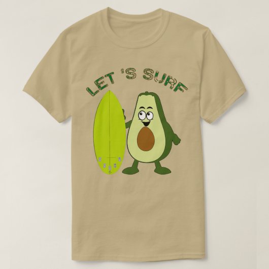 grappig surfen op 4 2 t-shirt (Design voorkant)