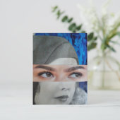 Grappig Surrealistisch Collage Briefkaart (Staand voorkant)