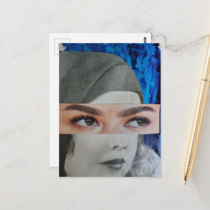 Grappig Surrealistisch Collage Briefkaart