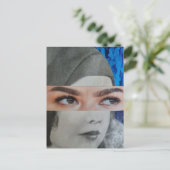 Grappig Surrealistisch Collage Briefkaart (Staand voorkant)
