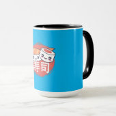 Grappig Sushi Cartoon Ontwerp Mok (Voorkant rechts)