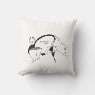 Grappig sweatshirt kat lifestyle fun kussen