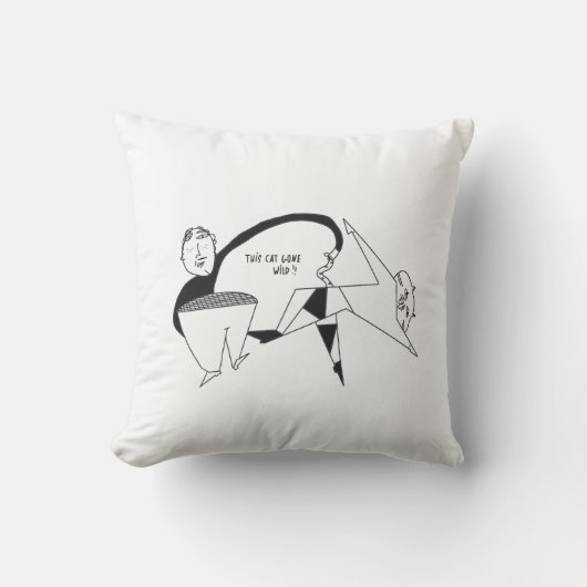 Grappig sweatshirt kat lifestyle fun kussen (Voorkant)