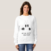 Grappig Sweatshirt met Curiosity Eyes - Smile (Voorkant volledig)