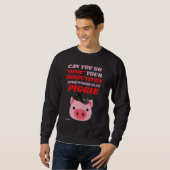 grappig sweatshirt "OINK PIGGIE" (Voorkant volledig)