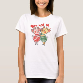 Grappig Sweet Chic Schattige Kleurrijke Knuffelvar T-shirt