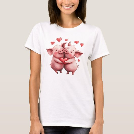 Grappig Sweet Chic Schattige Kleurrijke Knuffelvar T-shirt (Voorkant)
