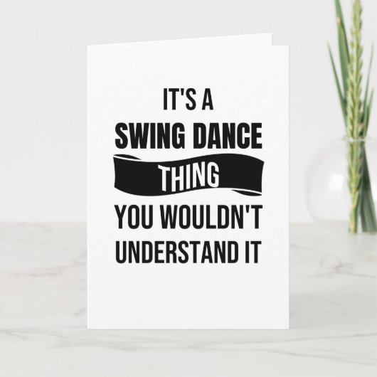 Grappig Swing Dancing Gift | Swing Dancer Rockabil Kaart (Voorkant)