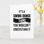 Grappig Swing Dancing Gift | Swing Dancer Rockabil Kaart (Gele Bloem)