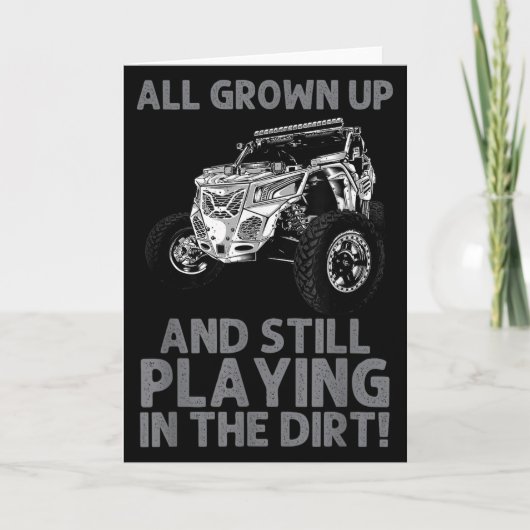 Grappig Sxs-ontwerp voor mannen Vrouwen Offroading Kaart (Voorkant)