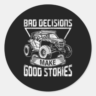 Grappig Sxs-ontwerp voor mannen vrouwen Sxs Utv aa Ronde Sticker