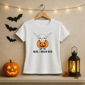 Grappig Syings Halloween T-shirt; Koe & pompoen wo T-shirt