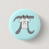 grappig symbool van Pi met Button van het Pi-symbo (Voorkant)