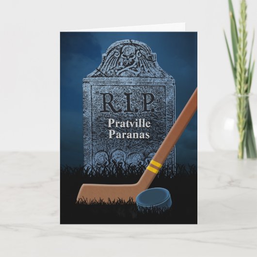 Grappig sympathiebewijs voor het Hockey Team van O Kaart (Voorkant)