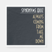 Grappig synoniem Rickroll Party Servet (Voorkant)