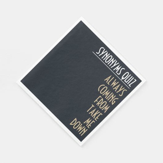 Grappig synoniem Rickroll Party Servet (Hoek)