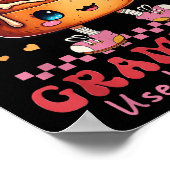 Grappig Synoniem Rolls Joke Cinnamon Rolls Grammat Poster (Hoek)