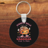 Grappig Synoniem Rolls Joke Cinnamon Rolls Grammat Sleutelhanger (Voorkant)