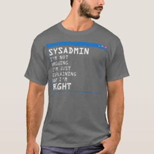 Grappig Sysadmin IT-beheer PC Computer Gift T-shirt