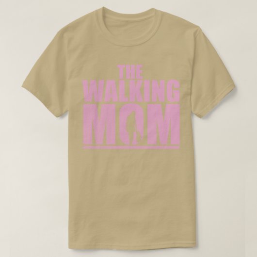 Grappig T-ontwerp voor moeders en mama The Walking T-shirt (Design voorkant)
