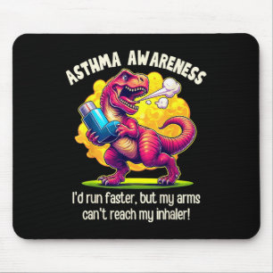 Grappig T-rex astma bewustzijn Muismat