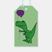 Grappig T-rex Dinosaurus Verjaardagscadeau Label Cadeaulabel (Voorkant)
