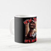 Grappig T-Rex Gamer Citaat Design Koffiemok (Voorkant links)