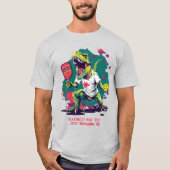 Grappig t-Rex pickleball T-Shirt (Voorkant)