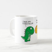 grappig-T-Rex-weesje-cartoon Koffiemok (Voorkant links)