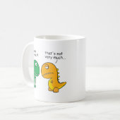 grappig-T-Rex-weesje-cartoon Koffiemok (Voorkant links)