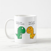 grappig-T-Rex-weesje-cartoon Koffiemok (Links)