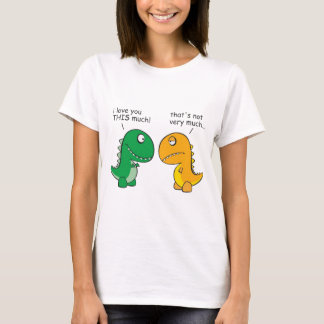 grappig-T-Rex-weesje-cartoon T-shirt